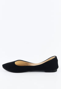 รองเท้าคัชชูส้นแบน A-197 - Shimmer Pointy Toe Ballet Flats