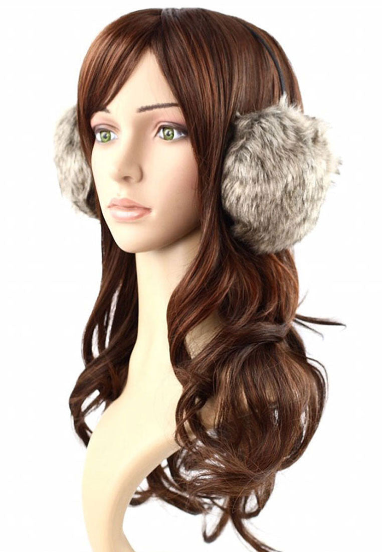 ที่ปิดหูกันหนาว 4.5'' - Printed Faux Fur Winter Earmuffs