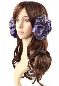 ที่ปิดหูกันหนาวลายเสือดาว - Leopard Printed Faux Fur Winter Earmuffs