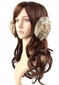 ที่ปิดหูกันหนาว 4.5'' - Printed Faux Fur Winter Earmuffs