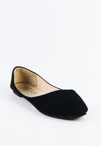รองเท้าคัชชูส้นแบน A-197 - Shimmer Pointy Toe Ballet Flats