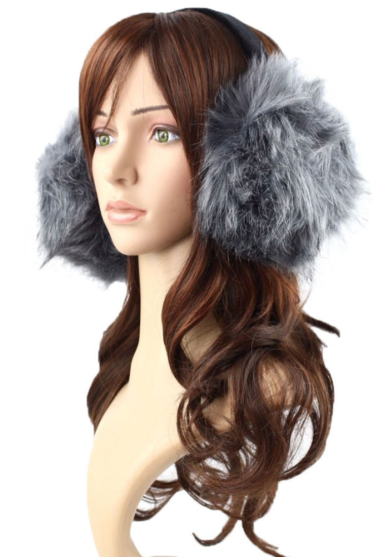 ที่ปิดหูแบบพับได้ ขนาด 5'' - Large Foldable Faux Fur Earmuffs