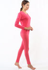 ชุดลองจอห์นฮีทเท็คคอกลม L014 - Round Neck Thermal Winter Heattech Long Johns