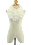 ผ้าพันคอทรงกลมอินฟินิตี้ - Warm Knit Infinity Scarf With Tassels