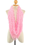 ผ้าพันคอทรงกลมอินฟินิตี้ - Warm Knit Infinity Scarf With Tassels