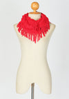 ผ้าพันคอทรงกลมอินฟินิตี้ - Warm Knit Infinity Scarf With Tassels