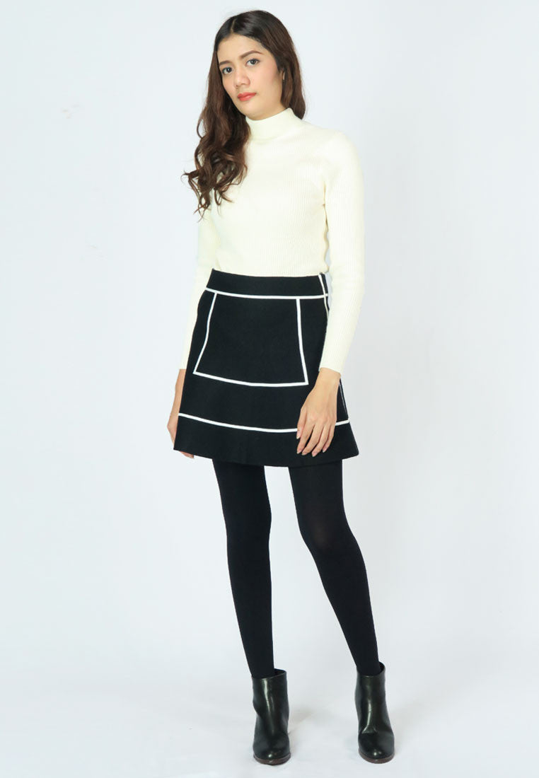 เสื้อไหมพรมคอเต่าแขนยาว - Korean Thick Turtleneck Sweater (T-076)