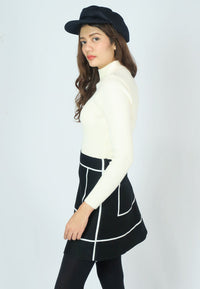 เสื้อไหมพรมคอเต่าแขนยาว - Korean Thick Turtleneck Sweater (T-076)