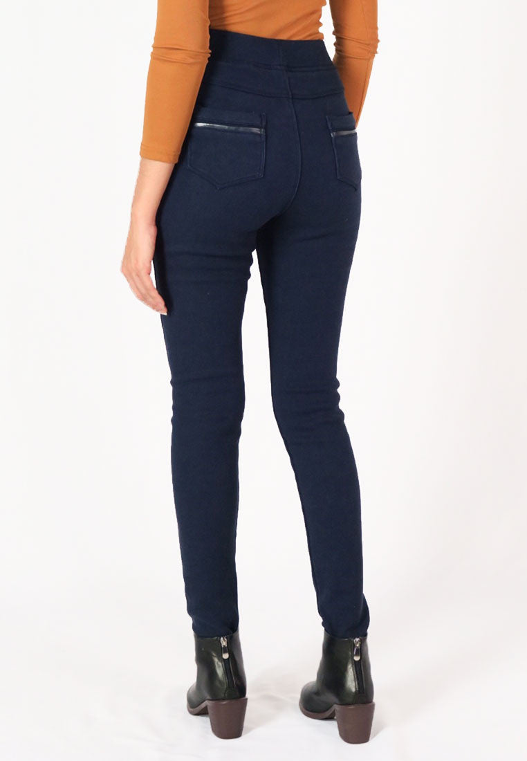 กางเกงบุกันหนาวฮีทเทค No.9279- Thick Thermal Heatech Pencil Pants Skinny Jeans