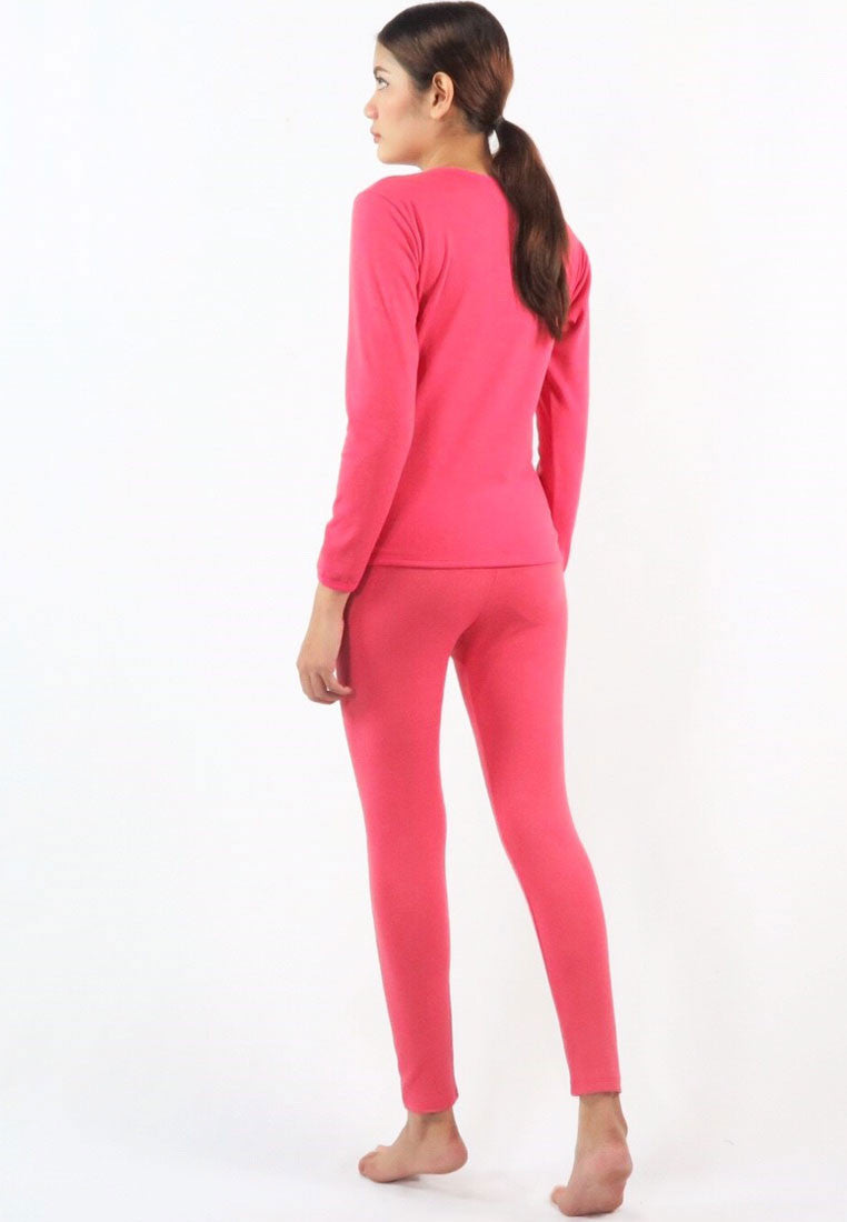 ชุดลองจอห์นฮีทเท็คคอกลม L014 - Round Neck Thermal Winter Heattech Long Johns