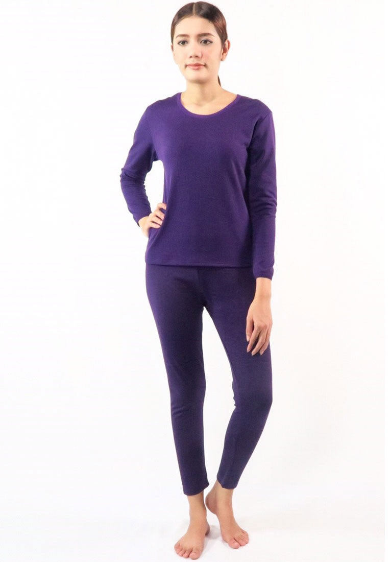 ชุดลองจอห์นฮีทเท็คคอกลม L014 - Round Neck Thermal Winter Heattech Long Johns