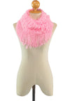 ผ้าพันคอทรงกลมอินฟินิตี้ - Warm Knit Infinity Scarf With Tassels