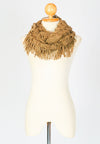ผ้าพันคอทรงกลมอินฟินิตี้ - Warm Knit Infinity Scarf With Tassels