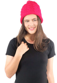 หมวกไหมพรมสีสดสำหรับฤดูหนาว - Fashion Unisex Autumn Winter Knitted Hat