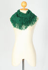 ผ้าพันคอทรงกลมอินฟินิตี้ - Warm Knit Infinity Scarf With Tassels